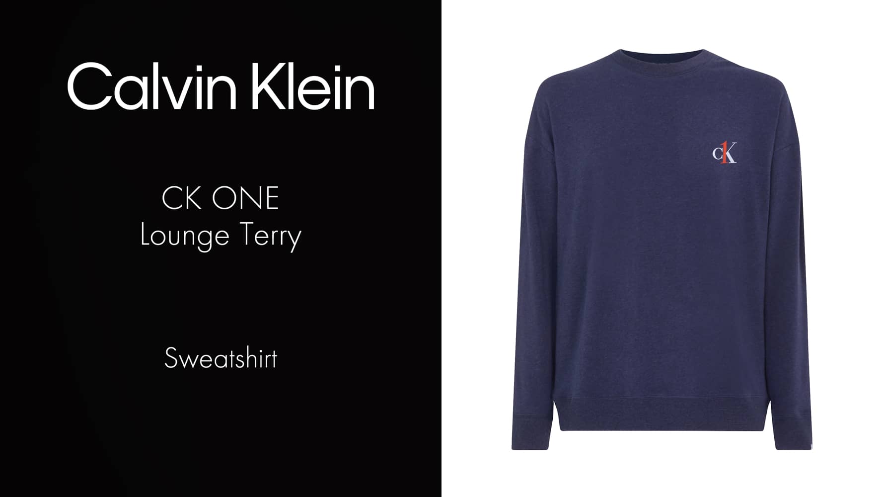 Sweatshirt - CK One Lounge Terry